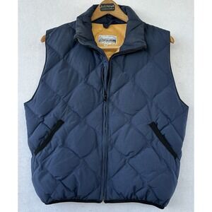 VTG Frontier Down Puffer Vest Blue Men's S Outdoor